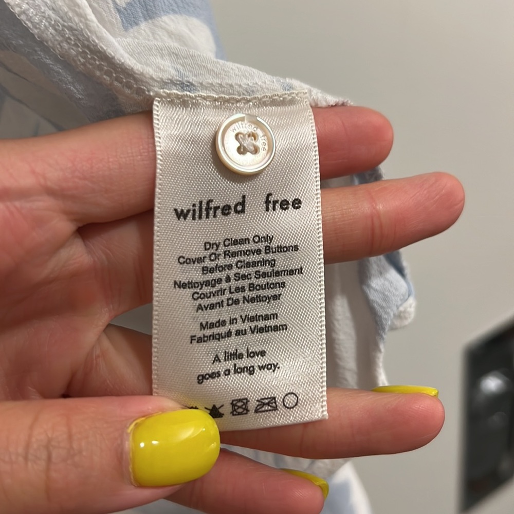 Aritzia Wilfred Free Zola Button Tie Front - image 4